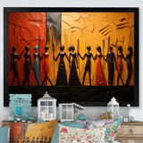 African Tribal Rhythms VIII - People Canvas Wall Art