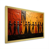 African Tribal Rhythms VIII - People Canvas Wall Art