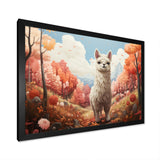 Coral Alpaca Alpacas - Coral Alpaca Wall Art