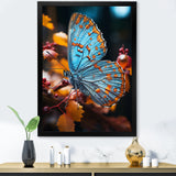 Turquoise Yellow Animal Butterfly - Butterfly Wall Art Prints