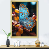 Turquoise Yellow Animal Butterfly - Butterfly Wall Art Prints