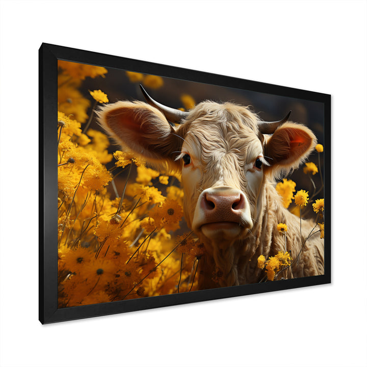 Cow Fields Of Gold - Cow Wall Decor