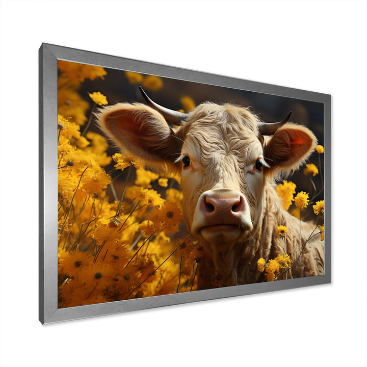 Cow Fields Of Gold - Cow Wall Decor