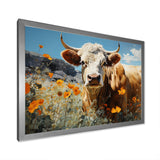 Cow Meadow Serenity - Cow Large Canvas Wall Art