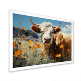 Cow Meadow Serenity - Cow Large Canvas Wall Art