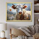 Cow Pastoral Beauty - Cow Canvas Wall Art