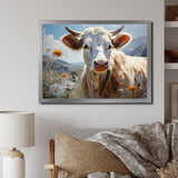 Cow Pastoral Beauty - Cow Canvas Wall Art