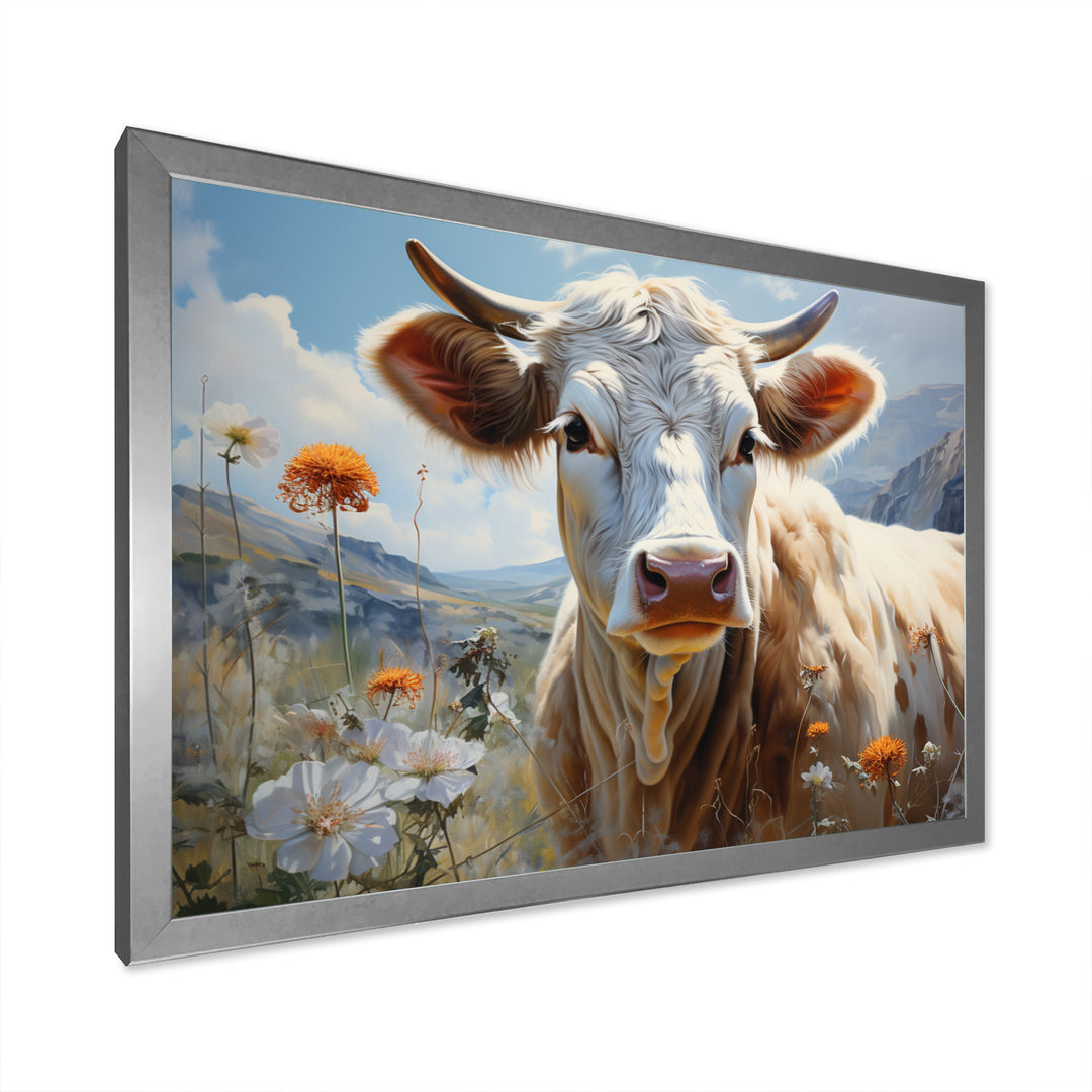 Cow Pastoral Beauty - Cow Canvas Wall Art