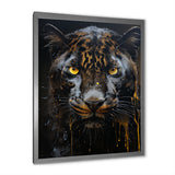 Ebony Panther Drips - Panther Canvas Wall Art
