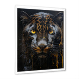 Ebony Panther Drips - Panther Canvas Wall Art
