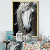 White Horse Serenity - Horse Canvas Wall Art
