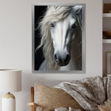 White Horse Serenity - Horse Canvas Wall Art