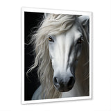 White Horse Serenity - Horse Canvas Wall Art