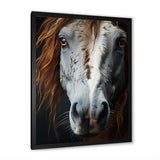Grey Brown Horse Serenity - Horse Canvas Wall Art