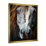 Grey Brown Horse Serenity - Horse Canvas Wall Art