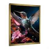 Teal Pink Animal Hummingbird - Hummingbird Wall Art Prints