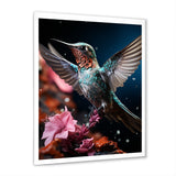 Teal Pink Animal Hummingbird - Hummingbird Wall Art Prints