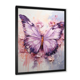 Purple Pink Animal Lavender Butterfly - Butterfly Home Decor Art