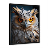 White Yellow Animal Owl - Owl Bedroom Wall Art
