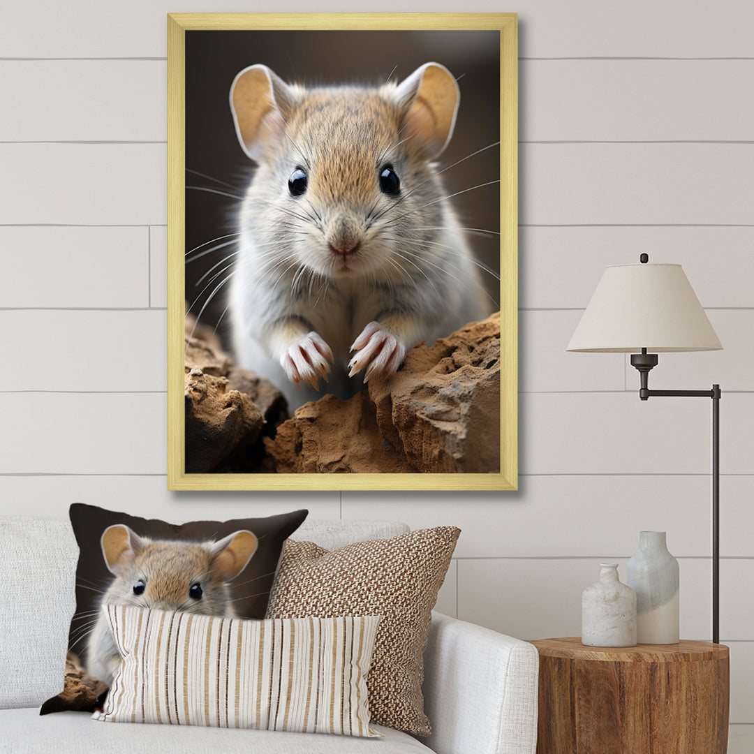 Cute Rodent - Rodent Framed Canvas Art