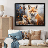 Animal Rusty Red Fox - Animals Canvas Wall Art