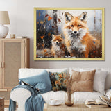 Animal Rusty Red Fox - Animals Canvas Wall Art