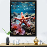 Coral Teal Starfish - Starfish Wall Decor
