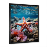 Coral Teal Starfish - Starfish Wall Decor