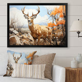 Graceful Antelope Pastoral - Antelope Canvas Wall Art