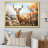 Graceful Antelope Pastoral - Antelope Canvas Wall Art