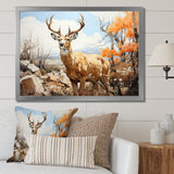 Graceful Antelope Pastoral - Antelope Canvas Wall Art