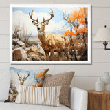 Graceful Antelope Pastoral - Antelope Canvas Wall Art