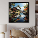 Asian Art Bali Bliss - People Canvas Wall Art