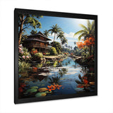 Asian Art Bali Bliss - People Canvas Wall Art