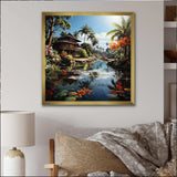 Asian Art Bali Bliss - People Canvas Wall Art