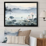 Asian Art Ink Lake I - People Canvas Wall Art