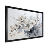 Asian Art Orchids Flowers I - People Canvas Wall Art