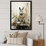 Asian Art Rabbit Sumi I - People Canvas Wall Art