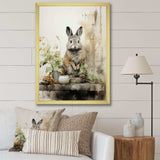 Asian Art Rabbit Sumi I - People Canvas Wall Art