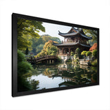 Asian Art Serene Pagoda I - People Canvas Wall Art