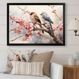 Asian Art Sumi Bird Serenity VI - People Canvas Wall Art