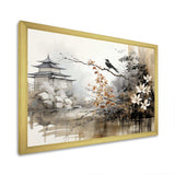 Asian Art Sumi Bird Serenity I - People Canvas Wall Art