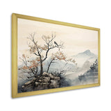 Asian Art Sumi Bird Serenity XVI - People Canvas Wall Art