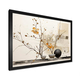 Asian Art Sumi Bird Serenity XXI - People Canvas Wall Art