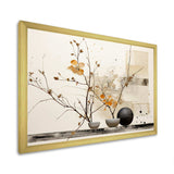 Asian Art Sumi Bird Serenity XXI - People Canvas Wall Art