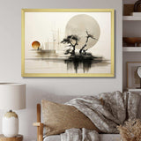 Asian Art Sumie Zen I - People Canvas Wall Art