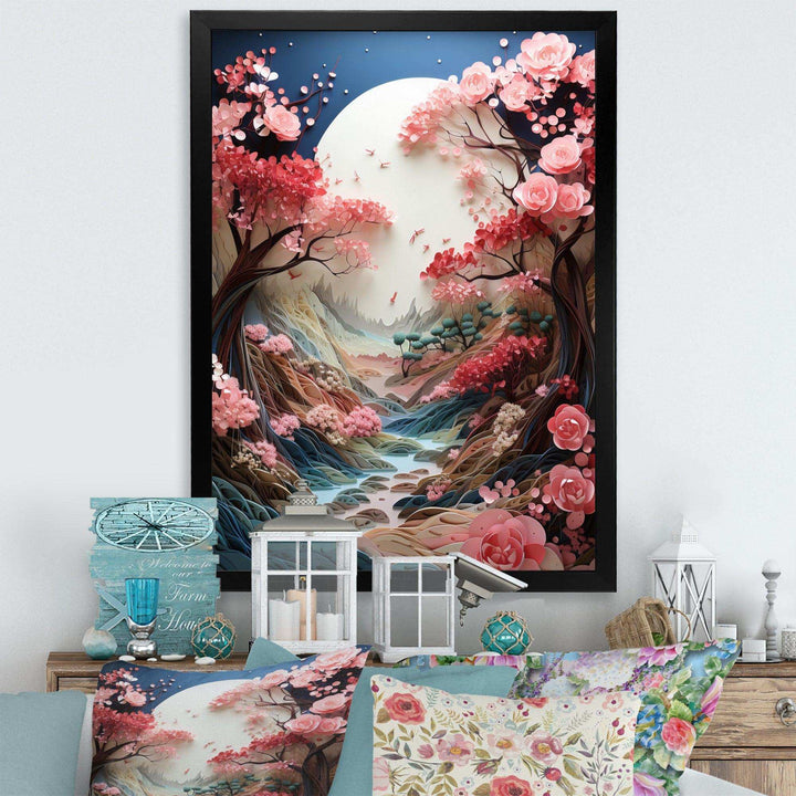 Asian Art Zen Garden V - People Canvas Wall Art