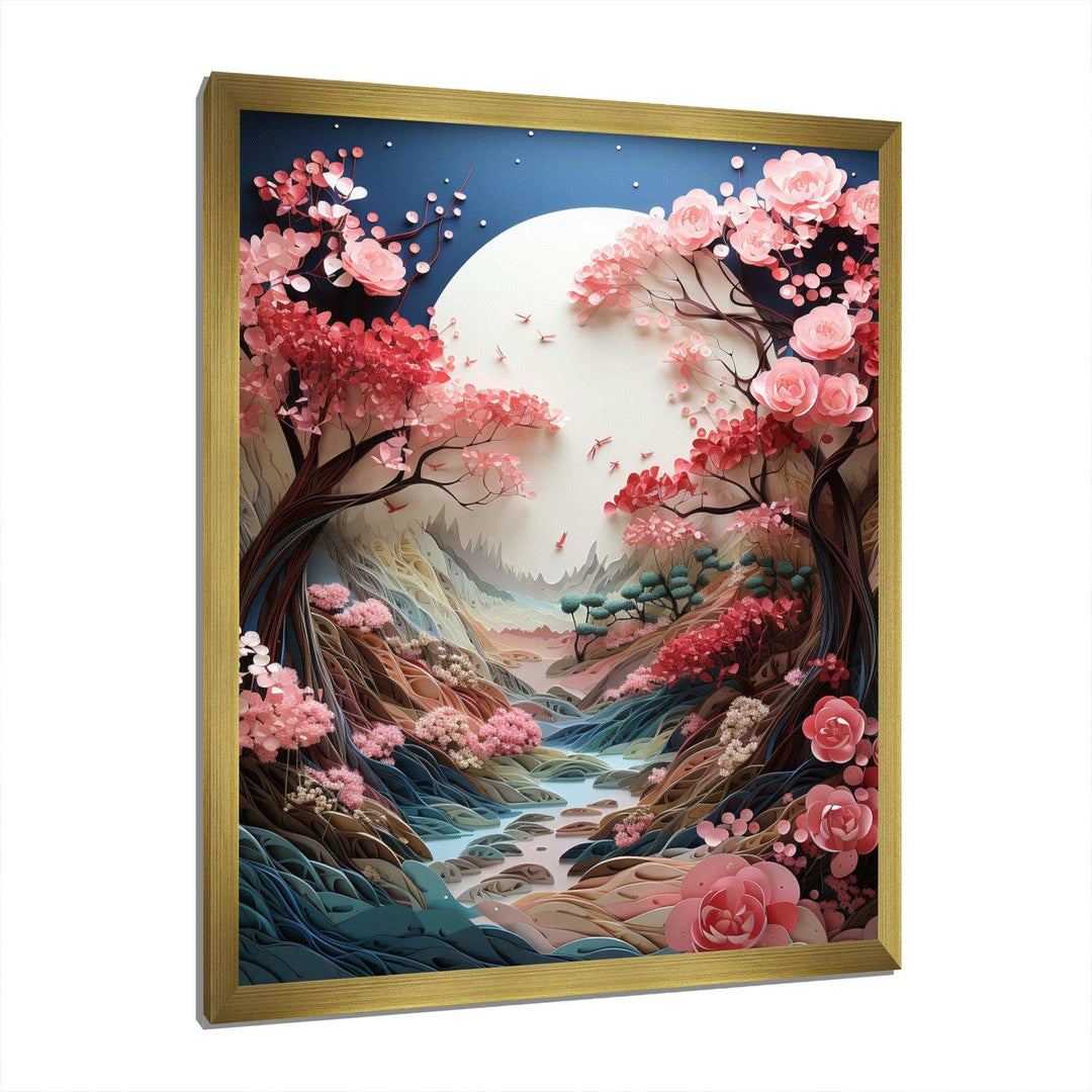 Asian Art Zen Garden V - People Canvas Wall Art
