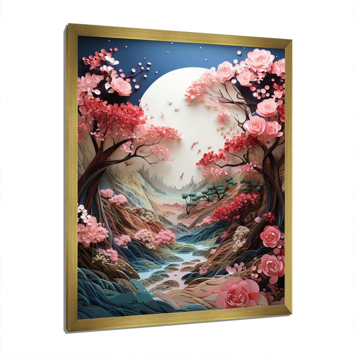 Asian Art Zen Garden V - People Canvas Wall Art