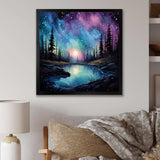 Aurora Borealis Dancing Lights VIII - Landscapes Canvas Wall Art